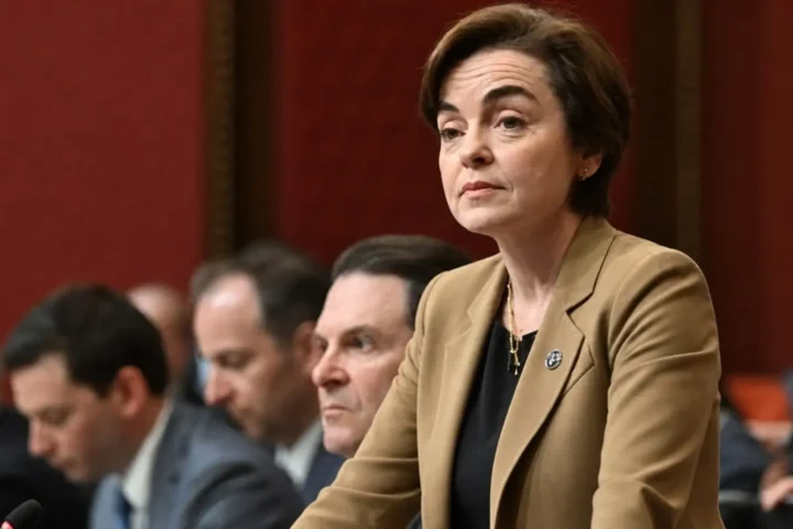 Portrait de Christine Fréchette, Première ministre du Québec.