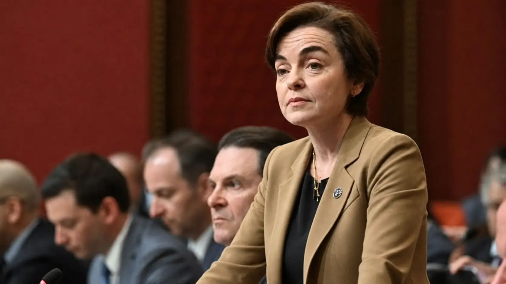 Portrait de Christine Fréchette, Première ministre du Québec.