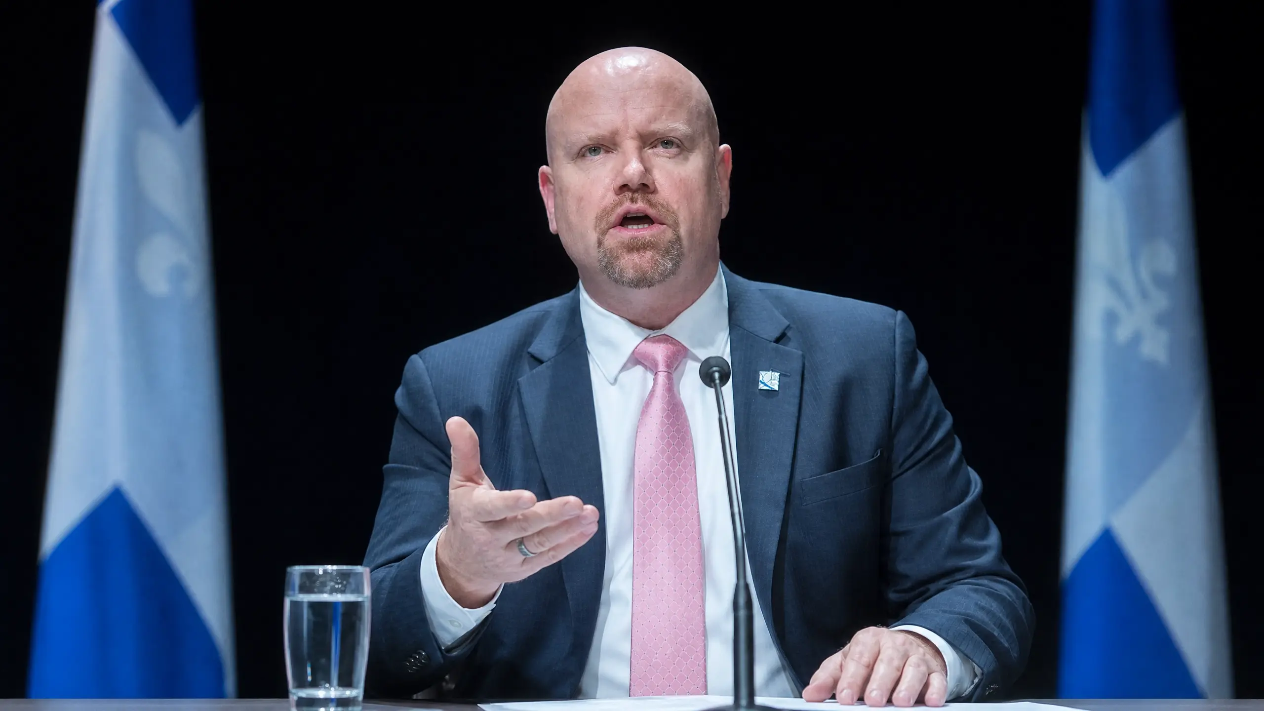 Portrait de Ian lafrenière ministre de la sécurité publique