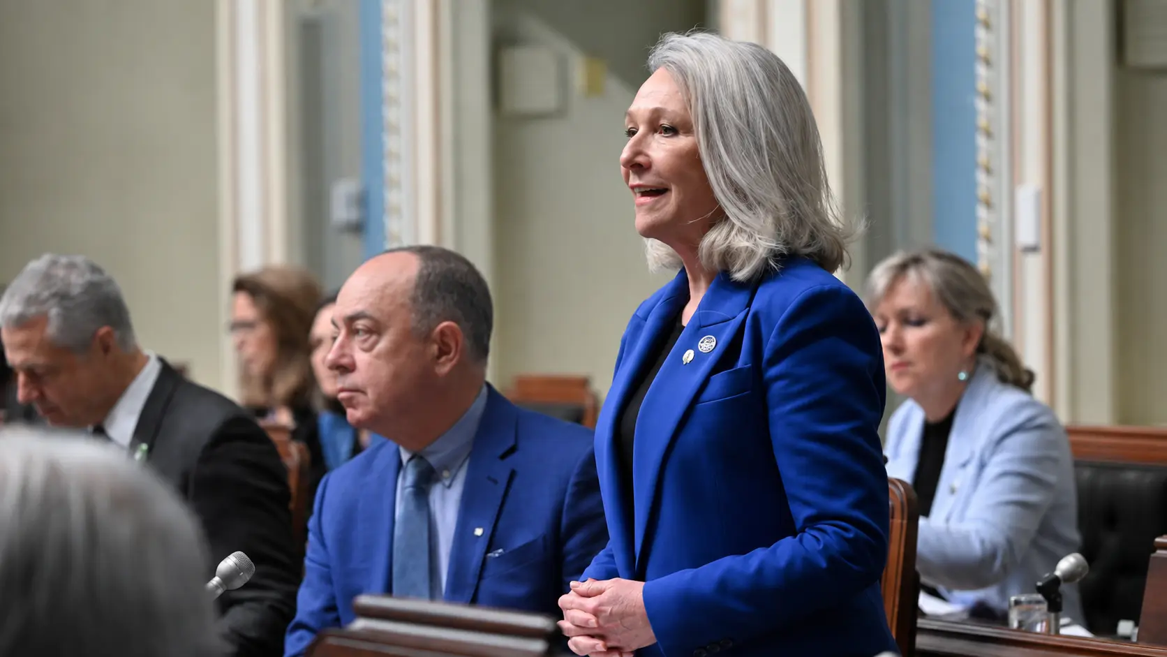 La ministre de la Santé, Sonia Bélanger