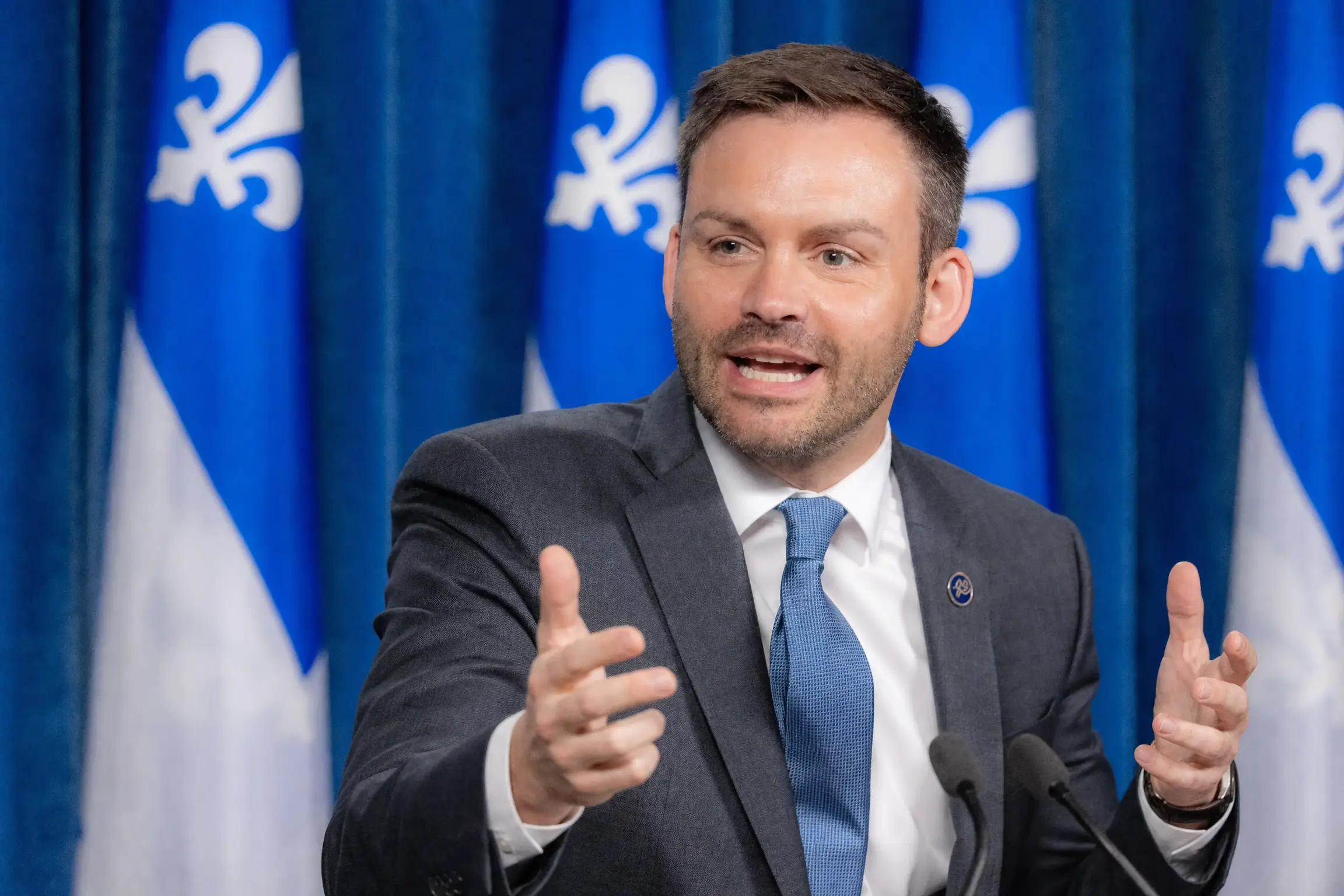 Portrait de Paul St-Pierre Plamondon chef PQ