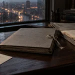 Deux dossiers d'appel sur un bureau de palais de justice, l'un refermé et ficelé, l'autre resté ouvert sous un presse-papier.